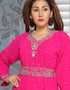 Two Piece Kaftan With Silver Hand Work